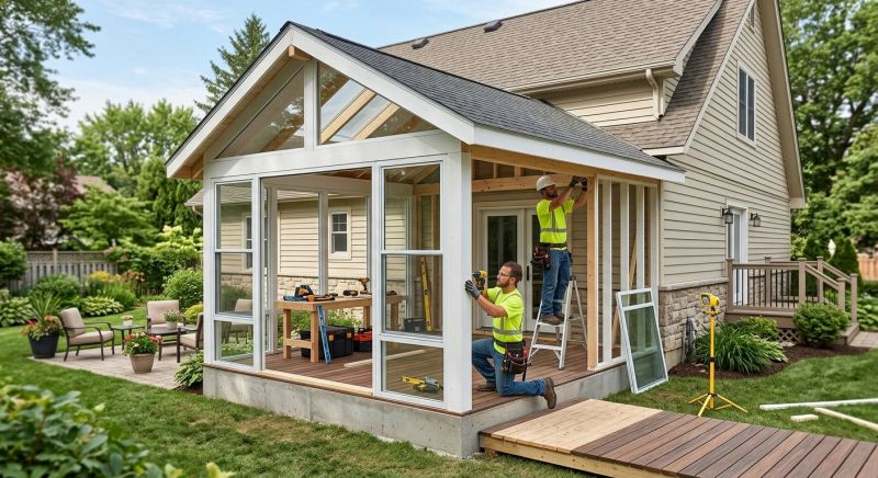 Enclosed Porch Construction in Knoxville, TN