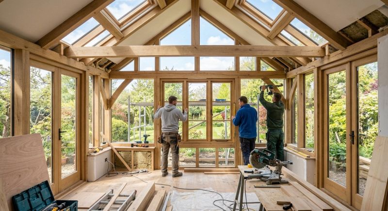 Sunroom Addition Construction in Charlotte, NC